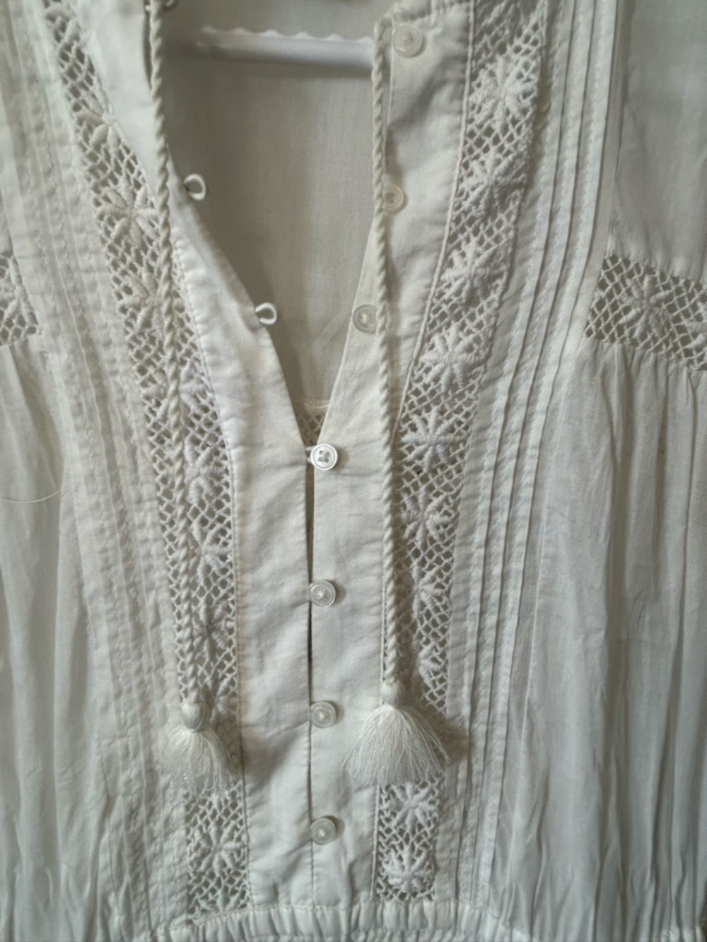 Sunday Best White Lace Tiered Mini Dress - Picture 5 of 12